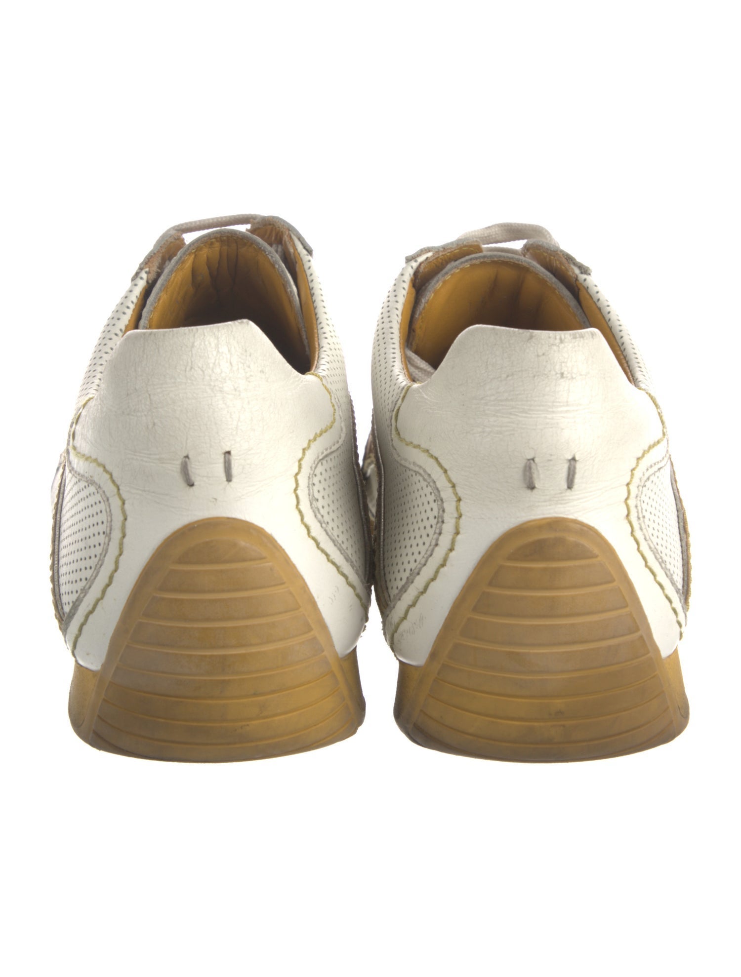 Louis Vuitton Leather Lasercut Accents Sneakers